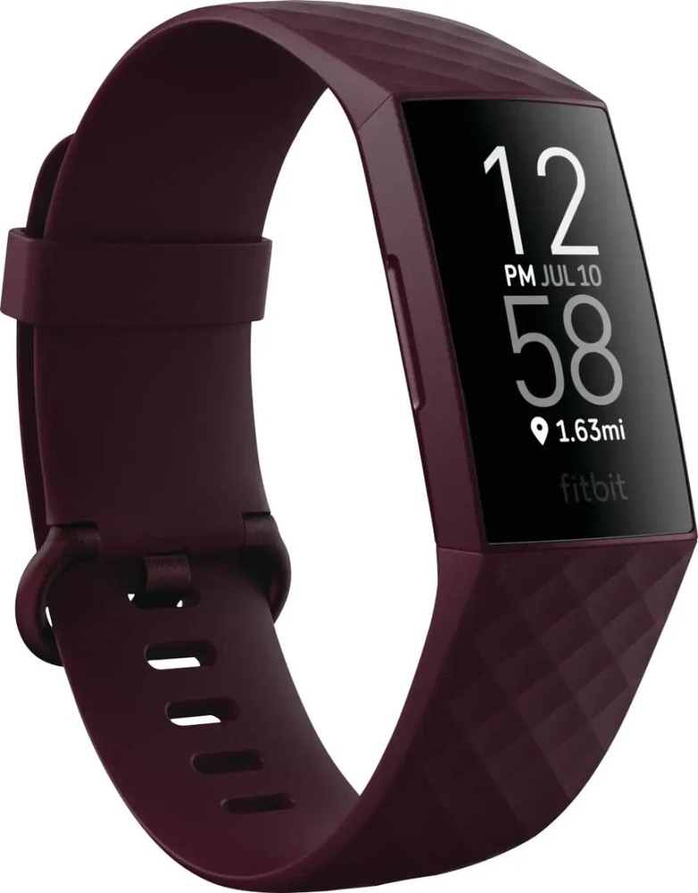 Fitbit - Charge 4 Activity Tracker GPS + Heart Rate - Rosewood