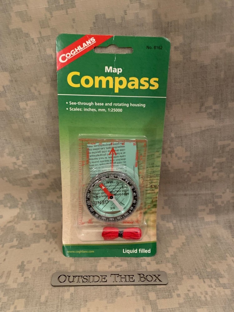 Emergency/Survival:  Coghlan's "Map Compass" - Model #8162 - Baseplate, Rotating