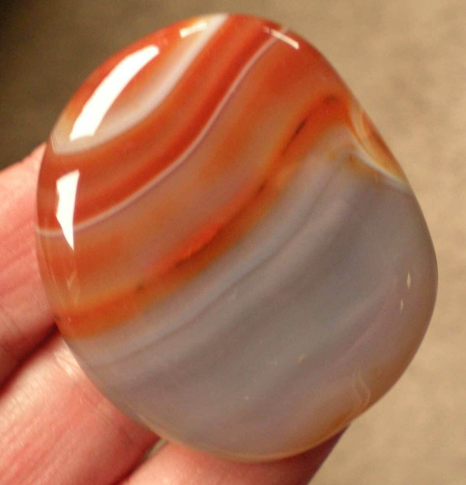 Carnelian Agate Palmstone sc707u