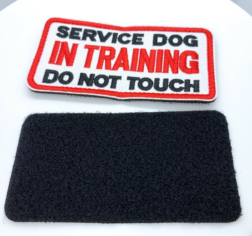 Service Dog In Training Patch 2" x 4" hook and loop - One each