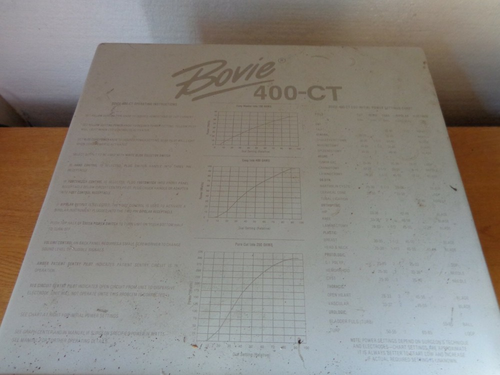 Bovie 400-CT Electrosurgical Unit MDT Generator