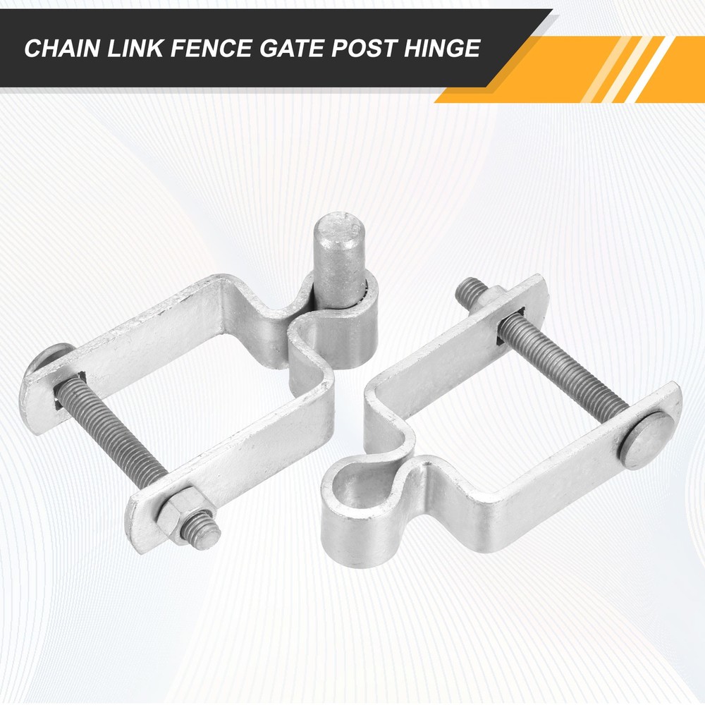 2"x2" Chain Link Fence Gate Post Hinge with Bolt&Nut for Square Pipe
