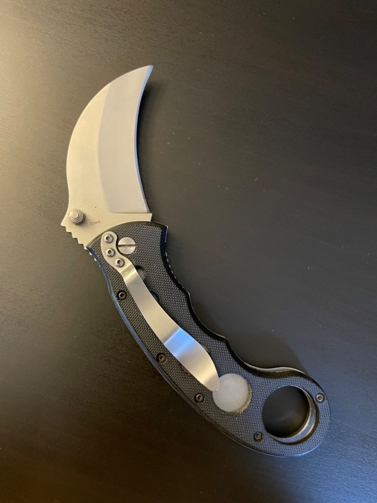 RAM Karambit knife - Black **No Box***