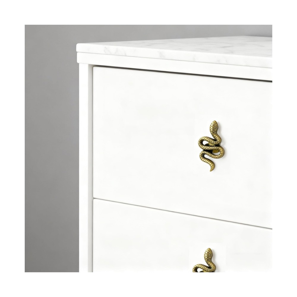Snake Cabinet Knobs, Animal Drawer Knobs for Drawer Wardrobe Cupboard Dresser...