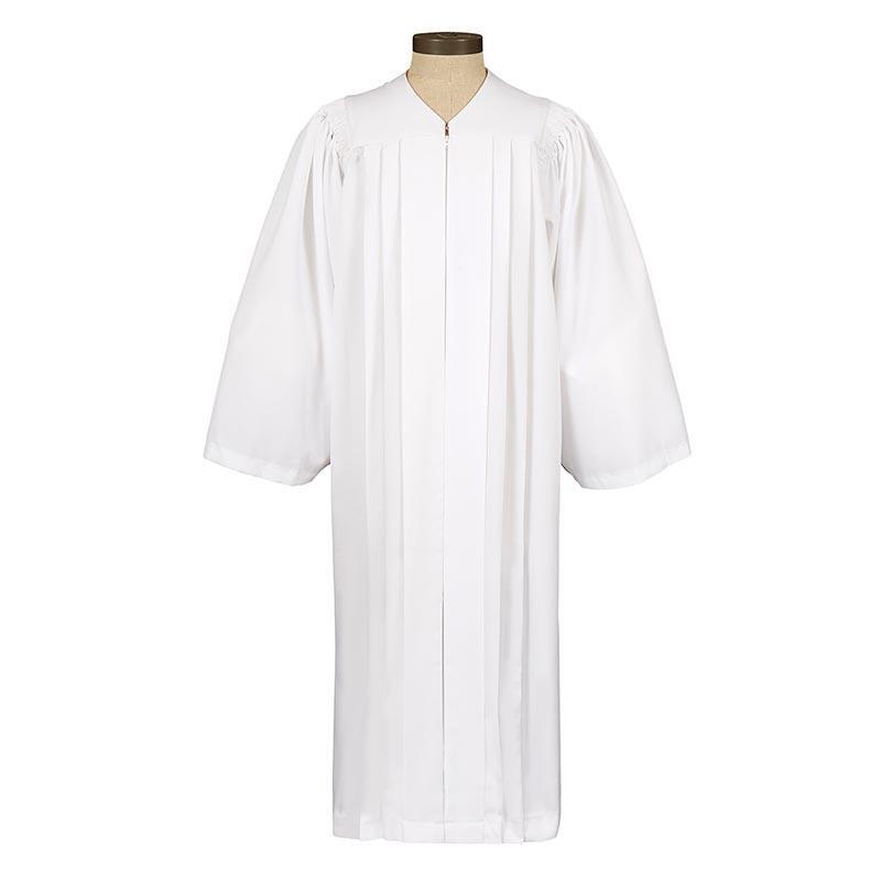 Classic Choir Gown Matte Finish White Medium