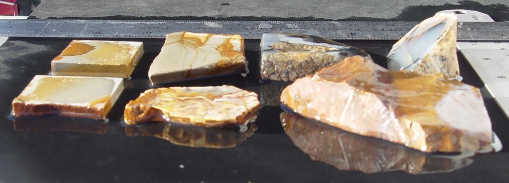 Lapidary Slabs agate jasper Lot 4