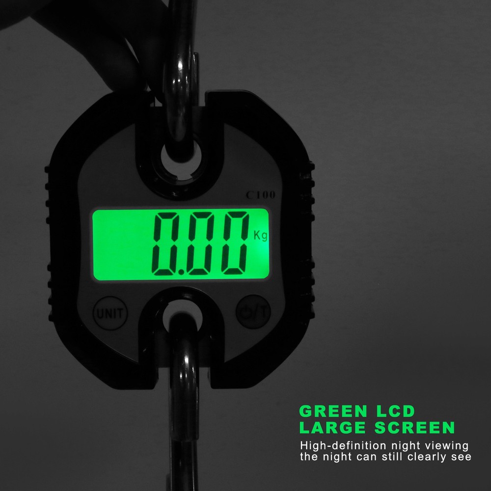 150KG Crane Scale LCD Digital Electronic Hook Hanging Weight For Heavy Objects