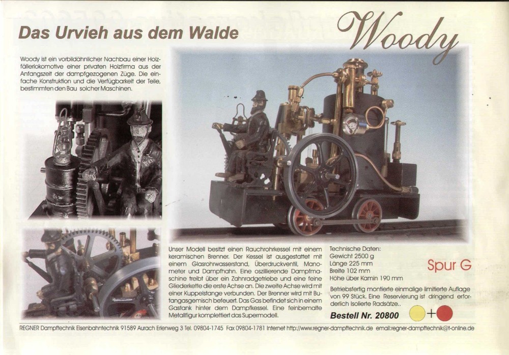 catalogue REGNER 1999 steam and railway technology D bb