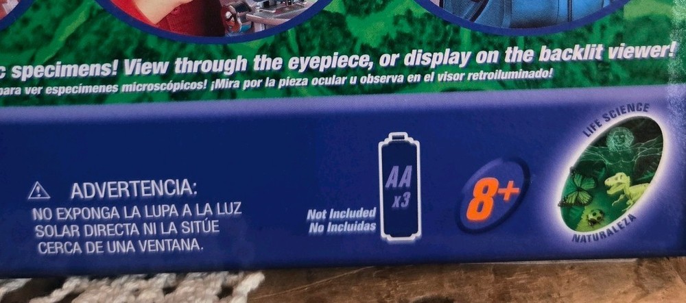 Vintage Edu Science Quick-Switch Microscope (Blue) Battery Operated-Used Once!!