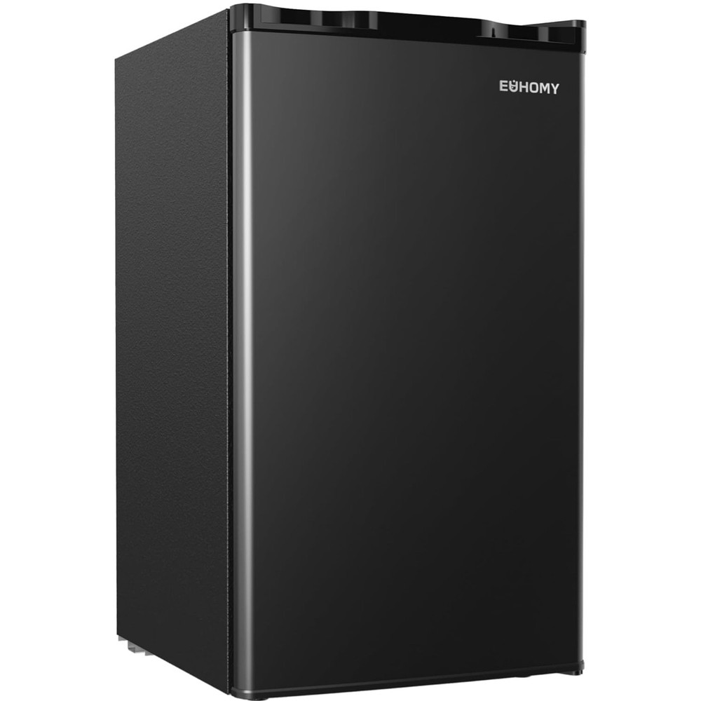 3.2 Cu.Ft Mini Fridge with Freezer, Single Door Compact Refrigerator, Adjusta...