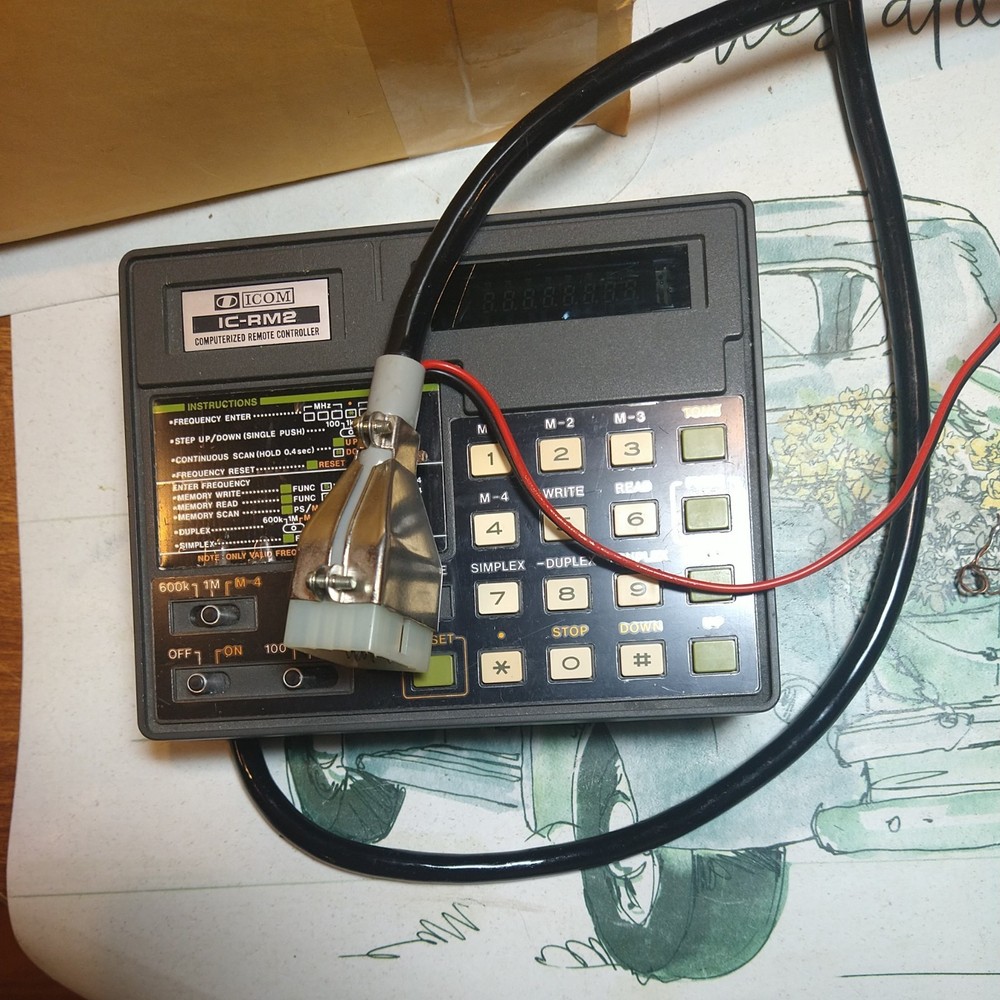 IC-RM2 COMPUTERIZED REMOTE CONTROLLER FOR USE IN TRANSCEIVERS ICOMS IC-701 VERY
