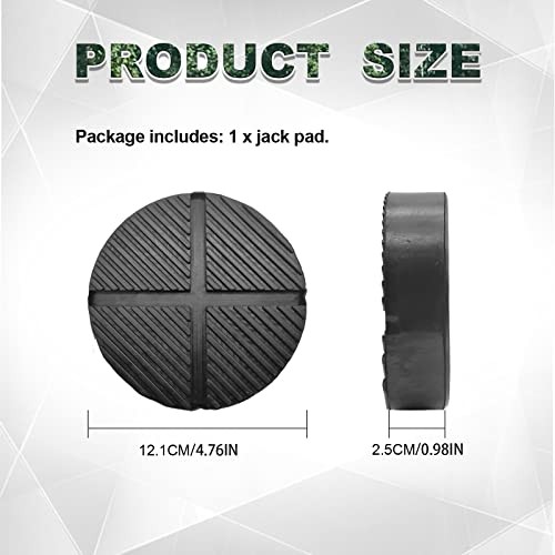 Universal Floor Jack Adapter - Cross Groove Design, Side Frame Rail Protector,