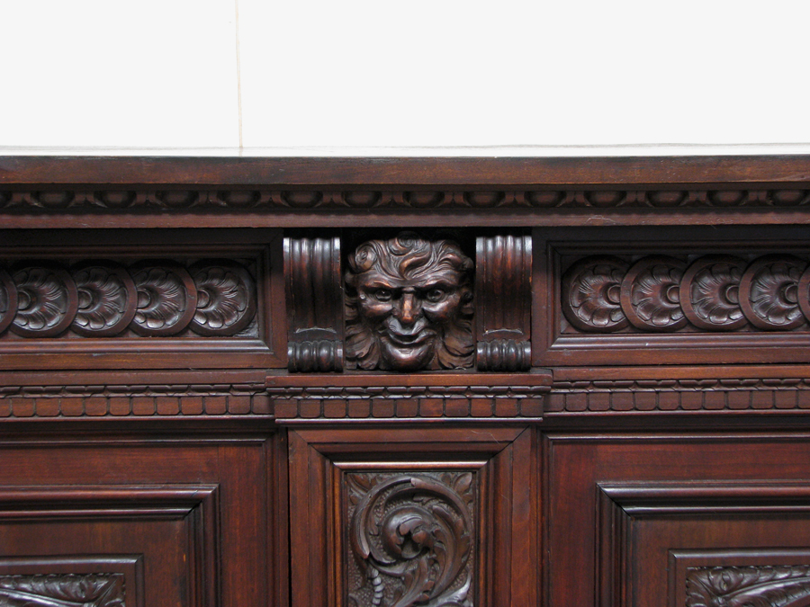 Antique Italian Renaissance Sideboard Cabinet