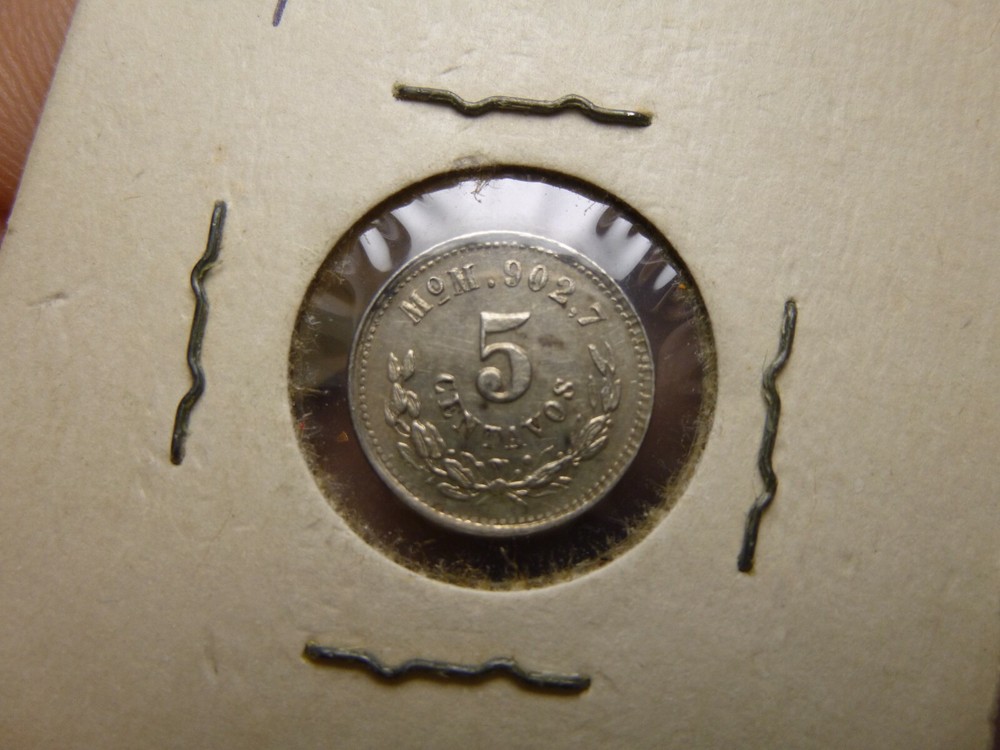 Mexico 1887 Mo M 5 Centavos