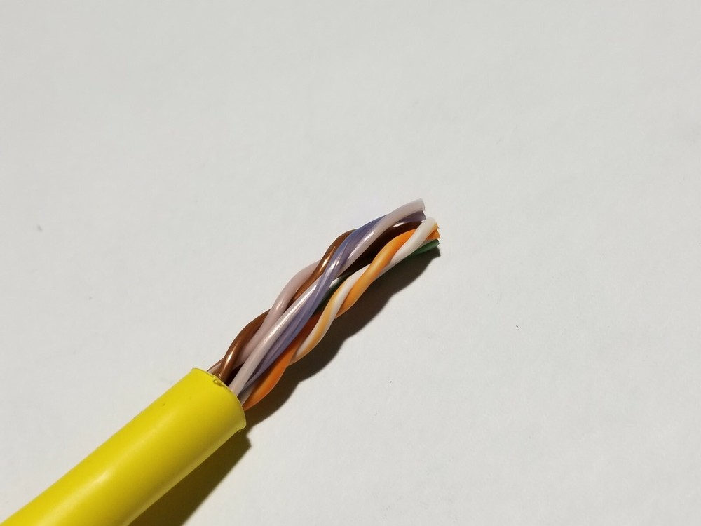 Commscope CS34P 23/4P Cat6 U/UTP WebTrak Plenum CMP Network Cable Yellow /100ft