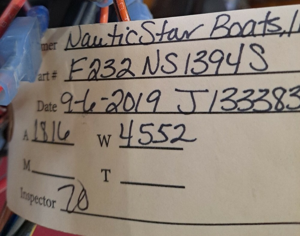 Nautic Star Boat Co Switch Panel W/Wiring Harness