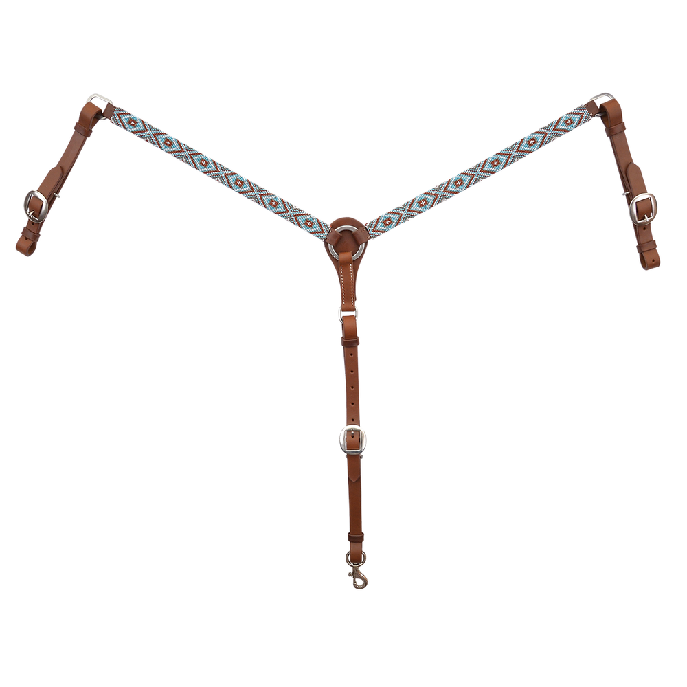 Circle Y Infinity Wrap Tack Set Sky Diamond One Ear Headstall & Breast Collar