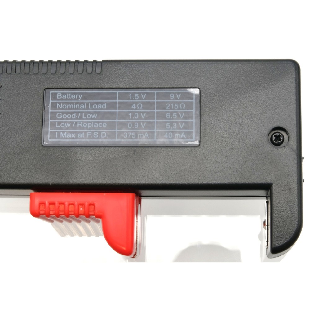 Battery Tester AA AAA C D 9 Volt Watch Batteries Button Cell Testing Tool