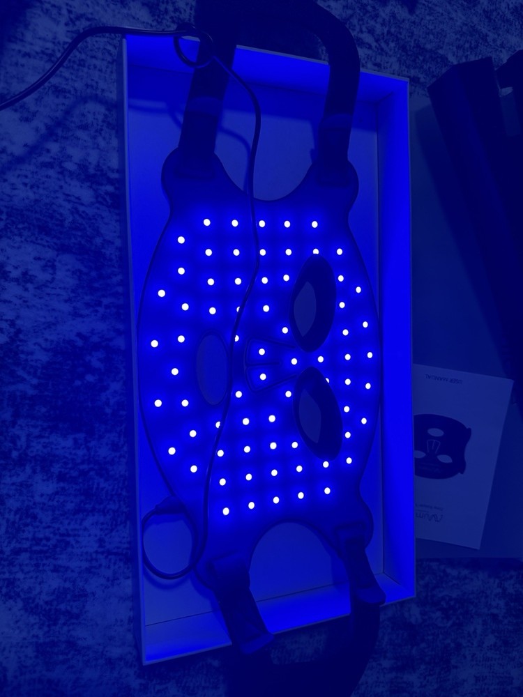 Numiere Time Keeper LED Therapy Face Mask Red/Blue/NIR Light NEEDS CHARGER CABLE