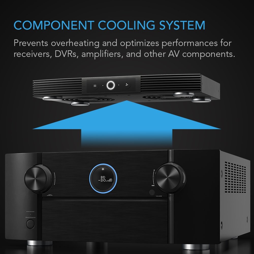 Cooling Fan System 12 Top Exhaust for Components AC Infinity AIRCOM S7 Quiet