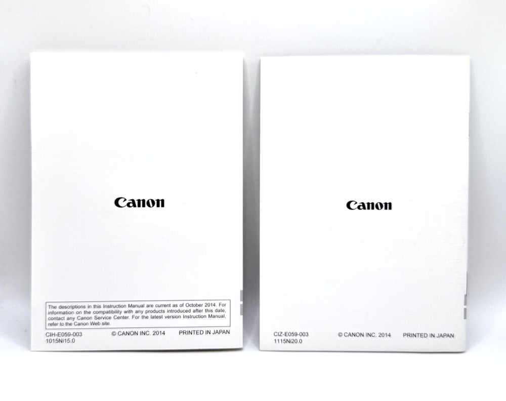 MINT 2014 Canon EOS 70D Instruction Owners Manual EOS 70D Book Inserts