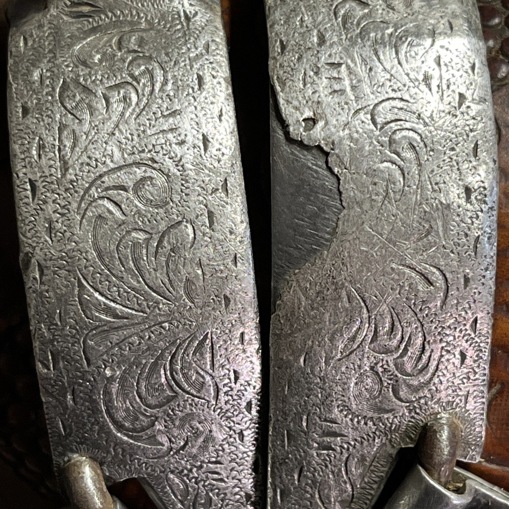 E Garcia Silver Spurs Well Used
