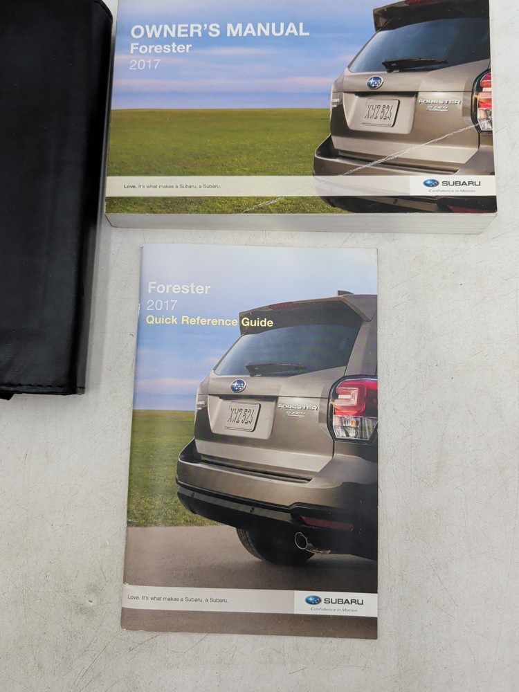 2017 Subaru Forester Owner's Manual, Quick Reference Guide With Case Included