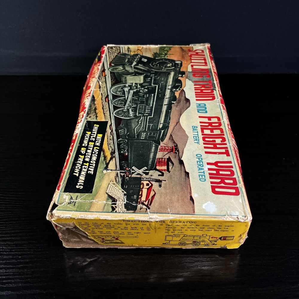 Vintage Atlas Shuttling Train & Freight Yard Set Original Box