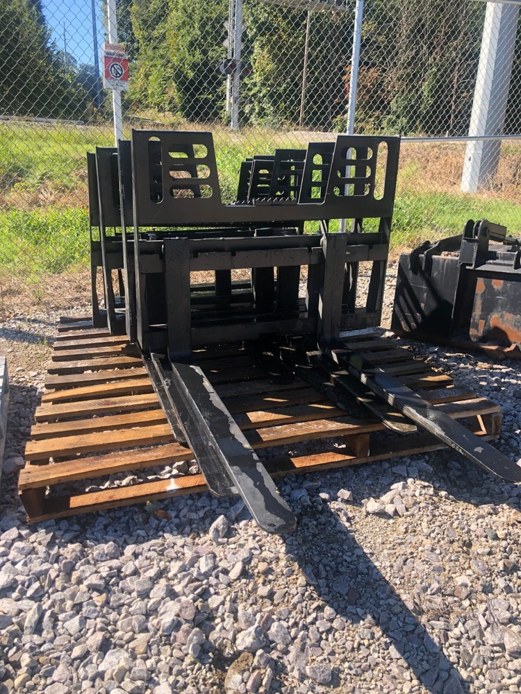 Skid Steer Attachment 48" Walk-Thru Pallet Forks