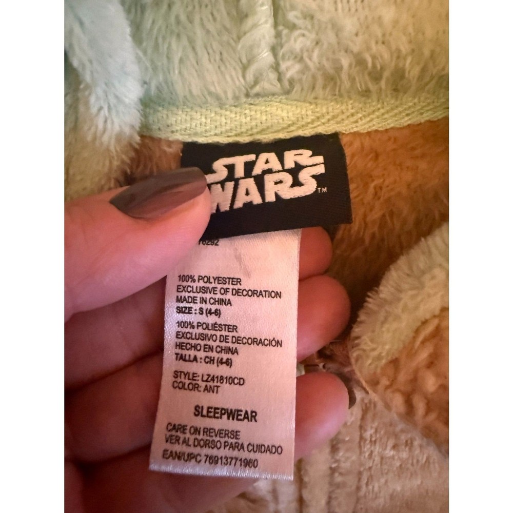Yoda One Piece Pajamas Size Small