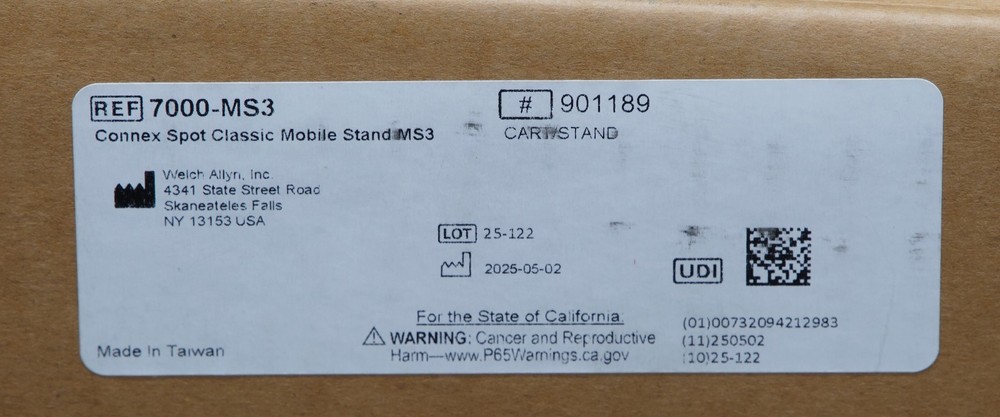 Baxter Welch Allyn 7000-MS3 Mobile Stand (R26)