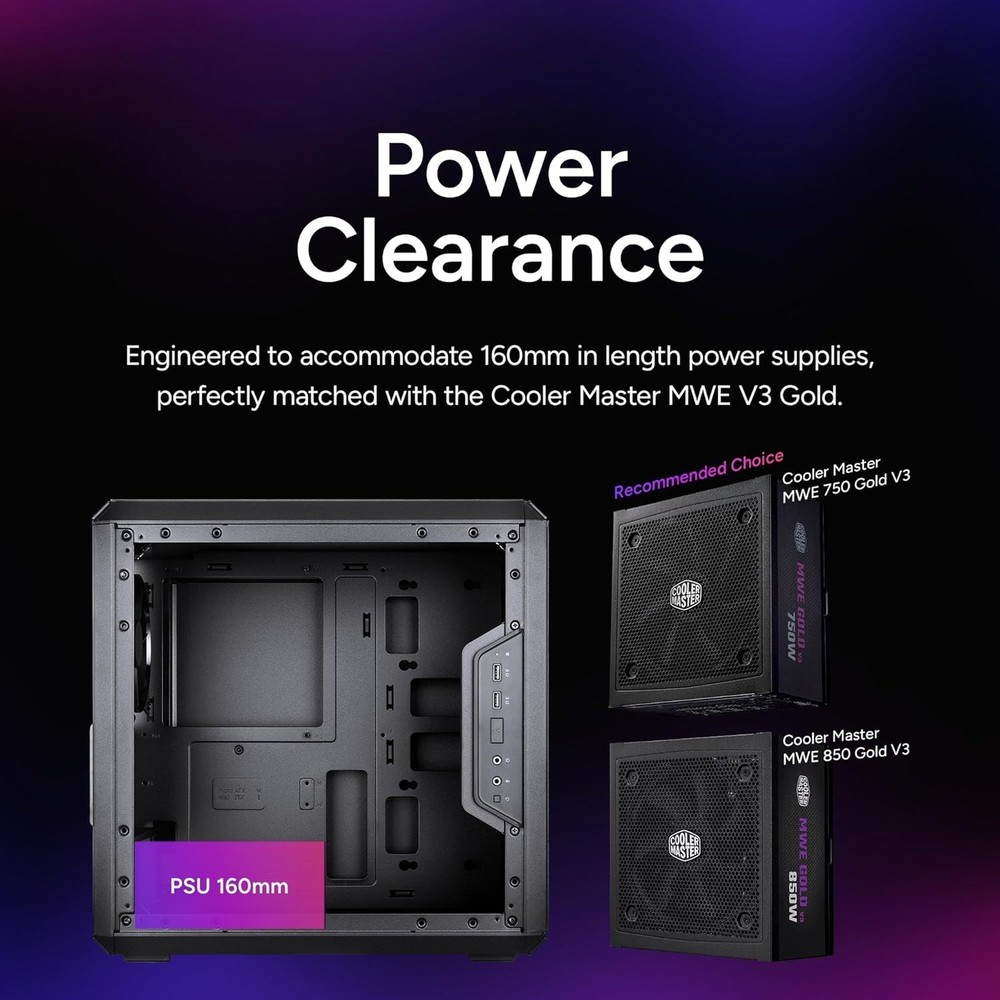 Sleek MasterBox Q300L Micro-ATX Case - Built for Performance & Versatile Setup