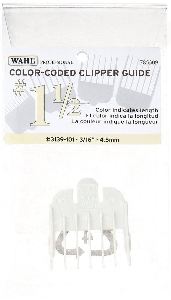 WAHL Professional Color-Coded Clipper Guide # 1 �, 3139-101. White Guide.