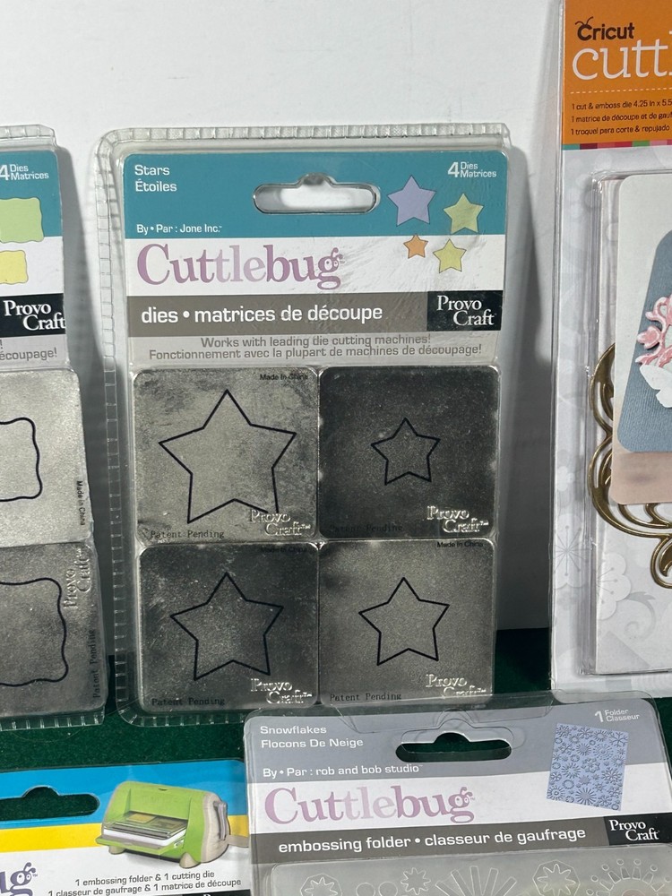 Lot of 13 Cuttlebug Items (see description)