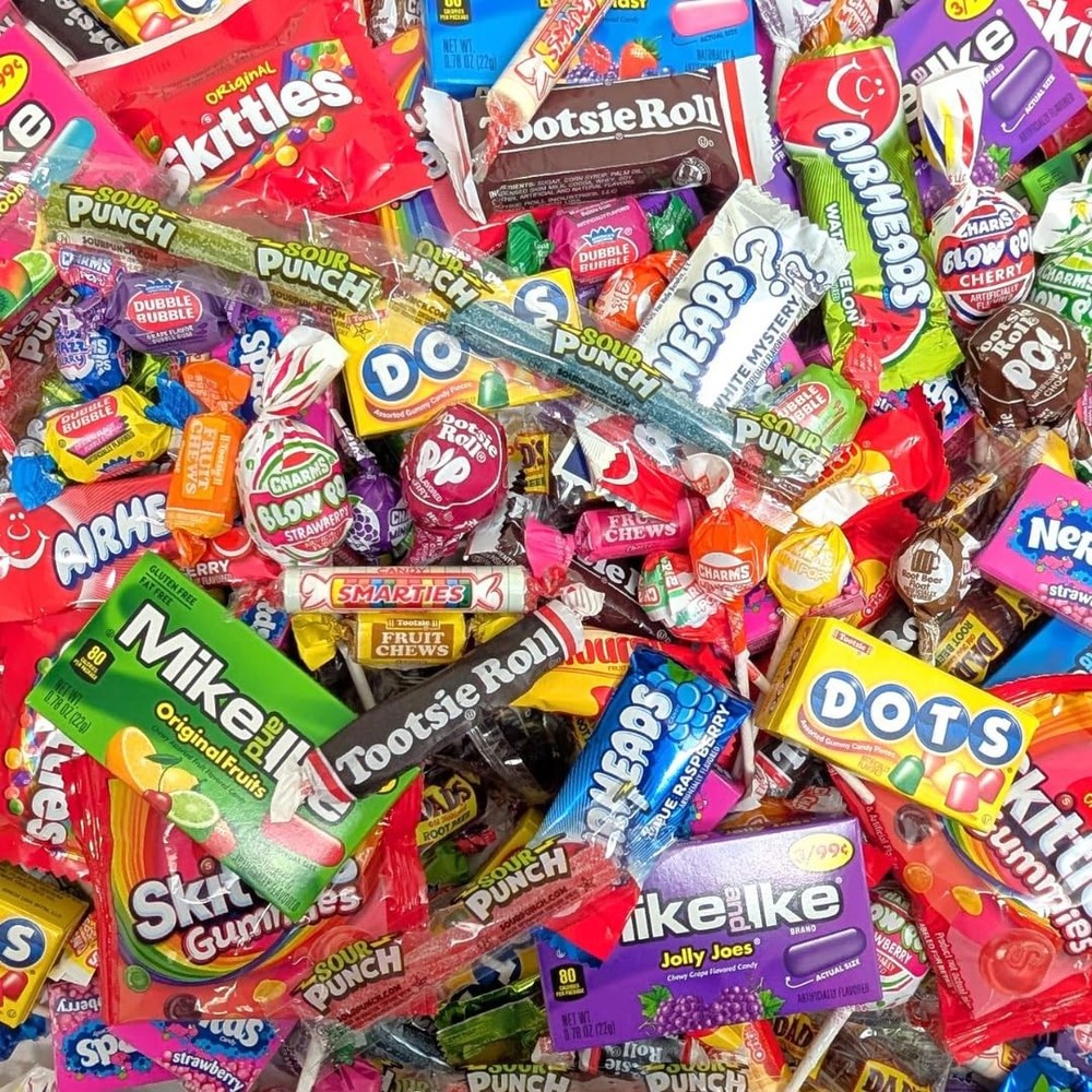 Ultimate Name Brand Candy Variety Pack - 2 lb Bulk Candy Individually Wrapped -