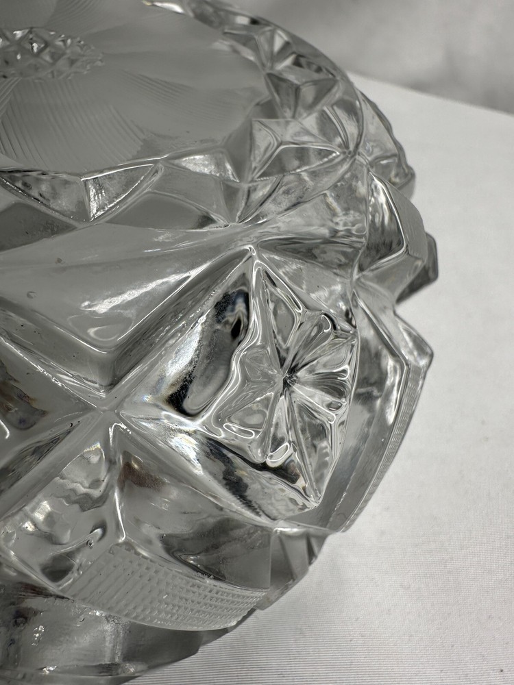 Heavy Glass Ashtray 6”