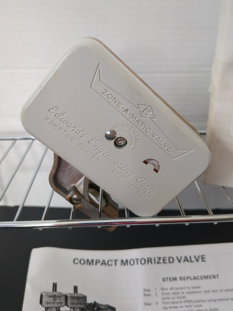 Edwards Engineering MV-21 Compact Motorized Zone Valve Mercury Operator RARE