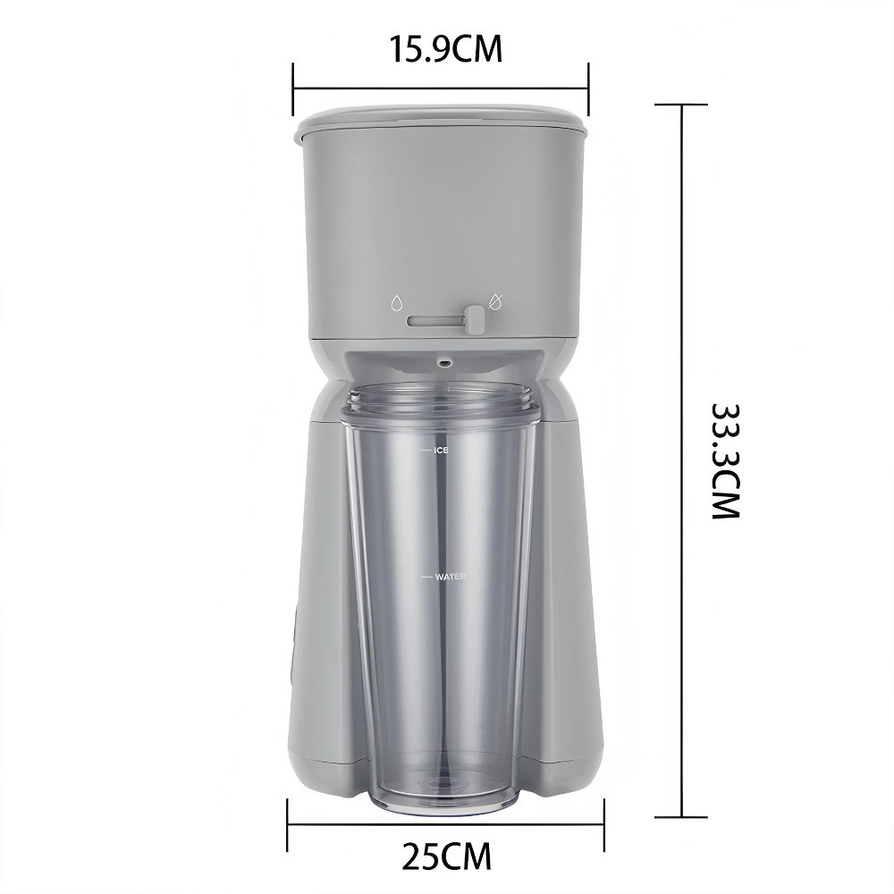 Single Serve Iced Coffee Maker, Soft Silver