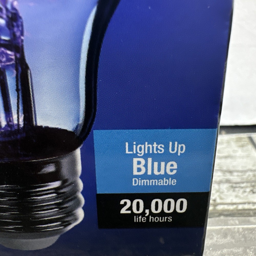 Feit Electric acre Filament A19 E26 (Medium) LED Bulb Blue 4.5 Watts Dimmable