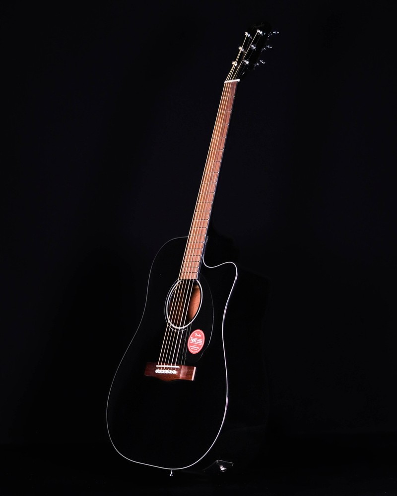 Fender CD-60SCE Dreadnought, Walnut FB, Black