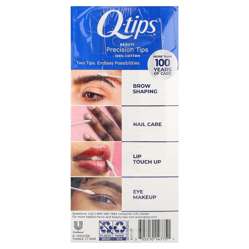 Precision Tips Paper Stick Cotton Swabs, 170 Count