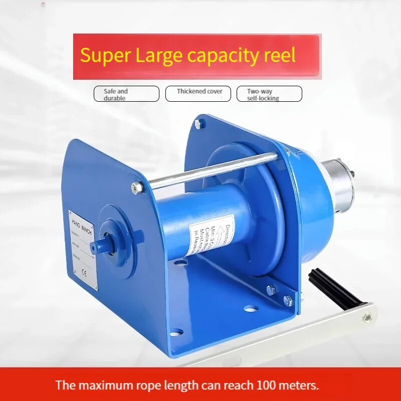 Heavy Duty Hand Winch 1 Ton Manual Self-locking 2 Ton Winch Brake Winch