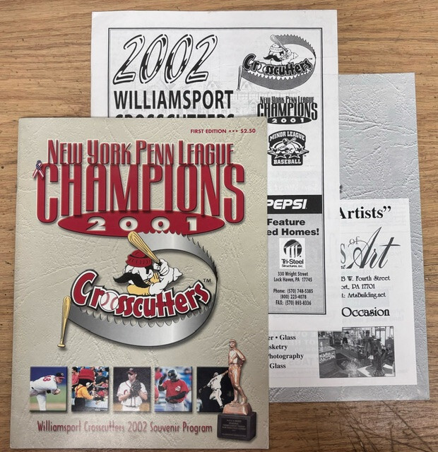 9 Williamsport PA Baseball Programs Bills Cubs Crosscutters 1987-2005
