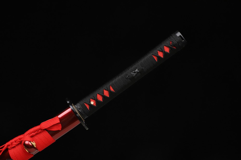 Red Blade 9260 Spring Steel Japanese Samurai Sword Katana Sharp Full Tang
