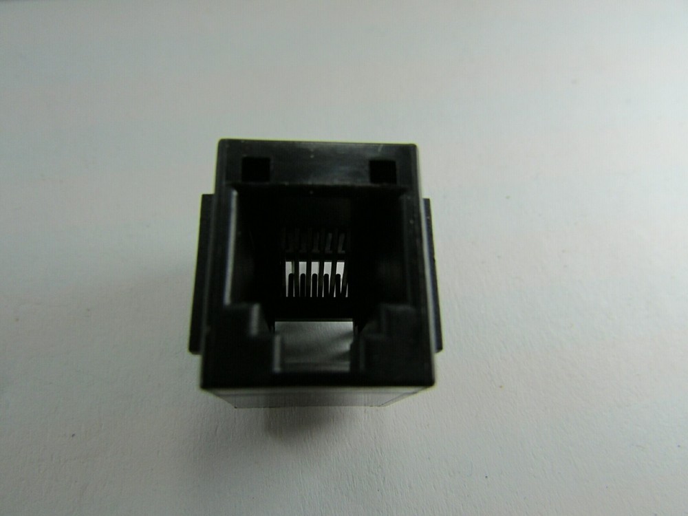20 Molex Modular Jacks RJ-12 Vertical Top Entry PCB Through Hole 6P6C Panel Ribs