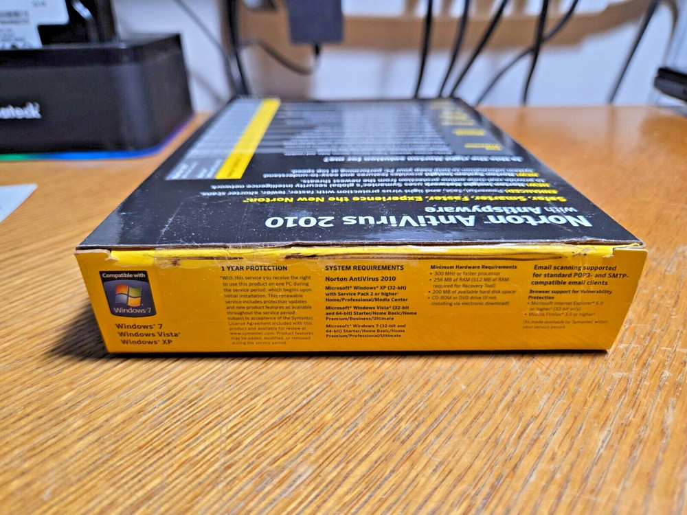 Norton Antivirus 2010 Antispyware CD Windows 7 Windows Vista Windows XP