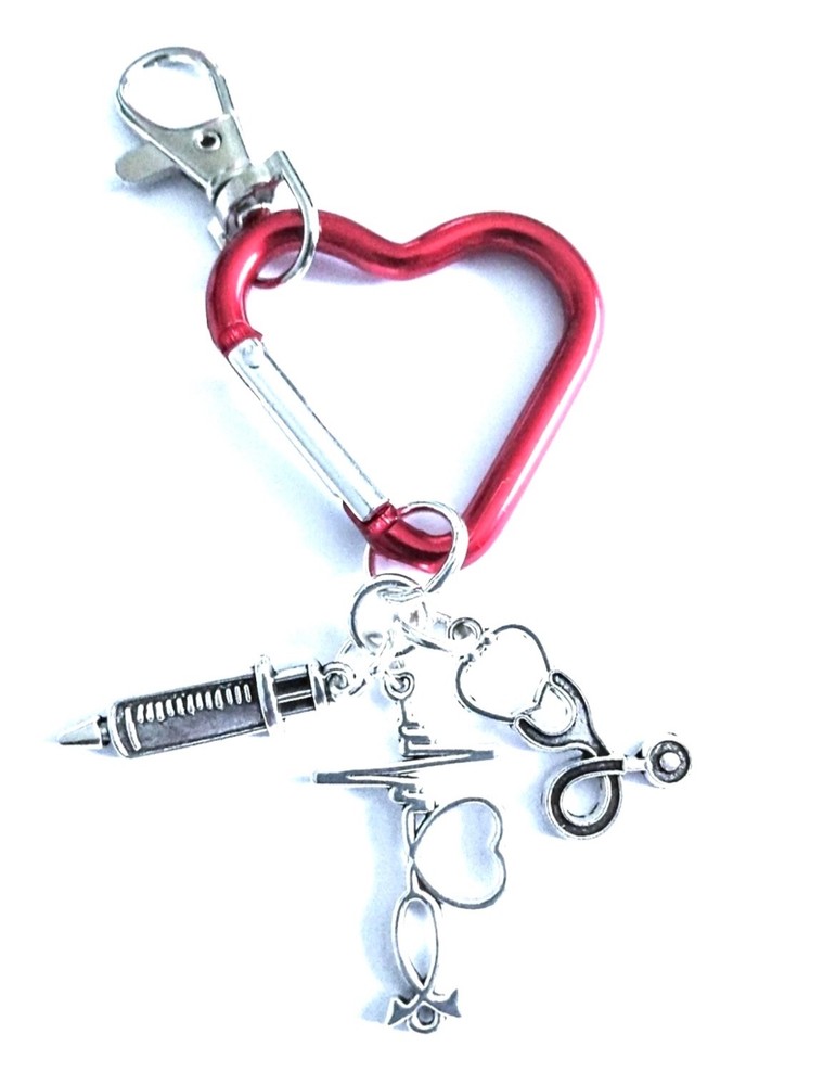 Heart Charm Bag Keychain