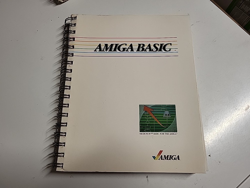 Vintage Amiga Basic User Manual 1985 Microsoft Commodore Amiga Programming Book