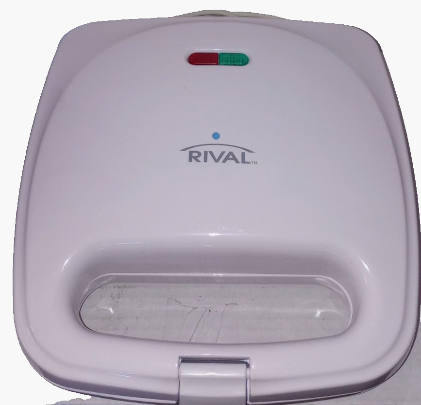 Rival Waffle Maker w/ Instructions Model # RVS6128A_W - Tested / Good Condition