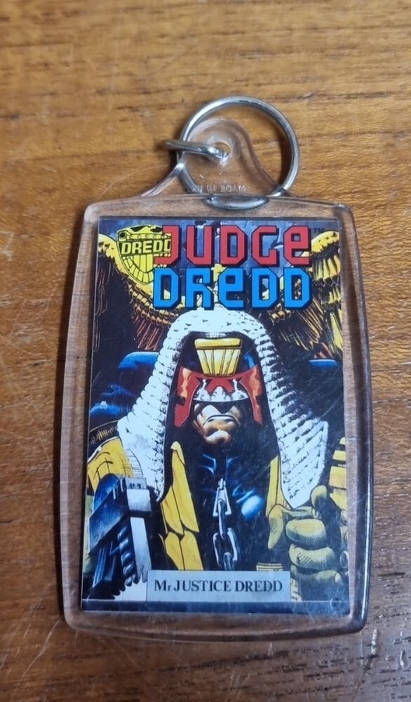 Vintage 1995 Judge Dread Keyring Sylvester Stallone